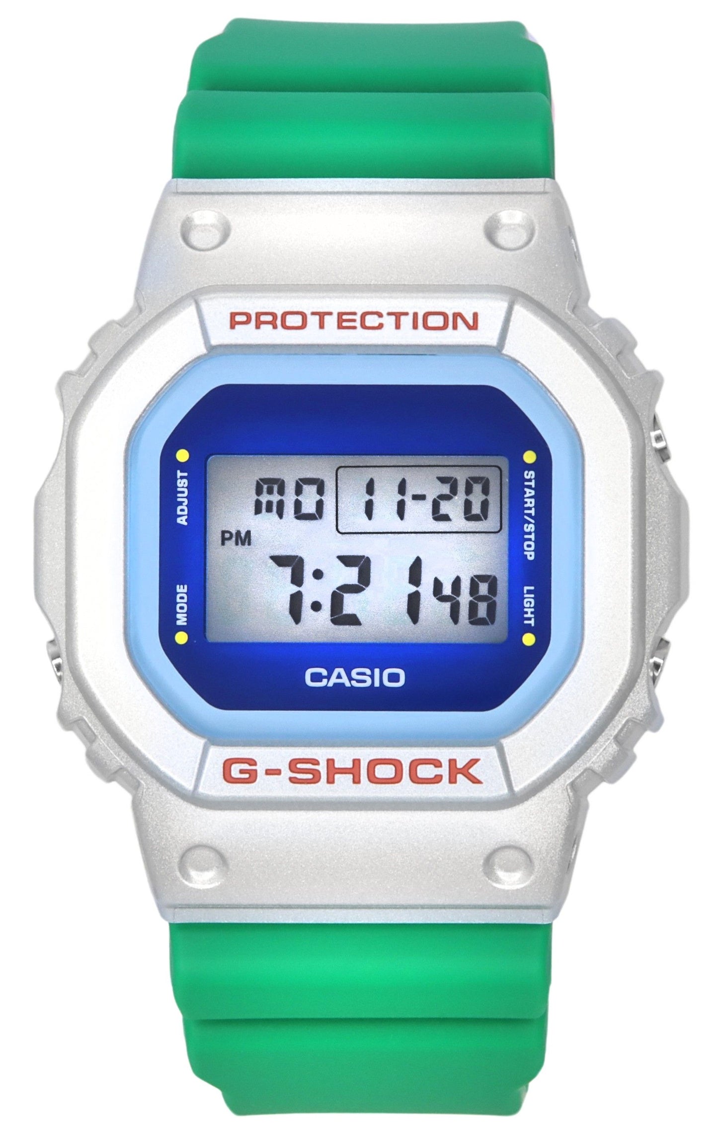 Casio G-Shock Euphoria Series Digital Green Resin Strap Quartz DW-5600EU-8A3 200M Men's Watch