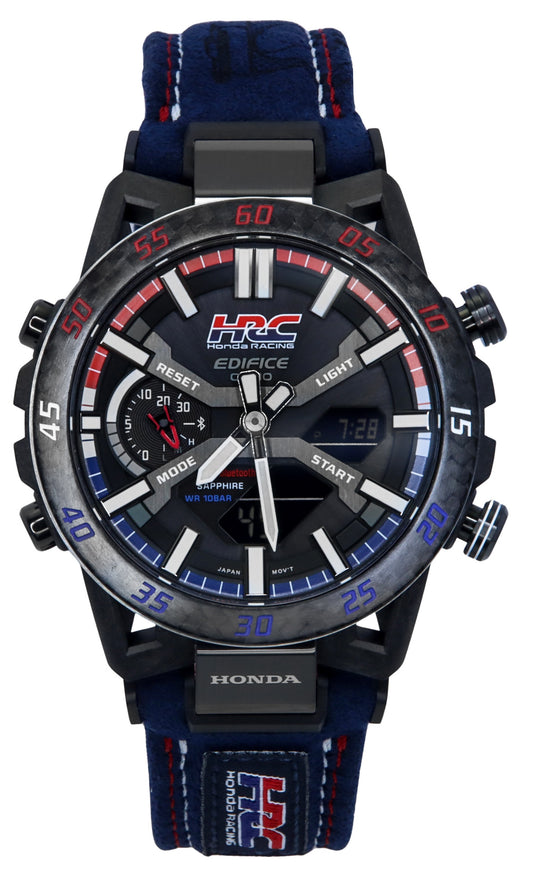 Casio Edifice Analog Digital Honda Racing Collaboration Smartphone Link Black Dial Solar ECB-2000HR-1A 100M Men's Watch