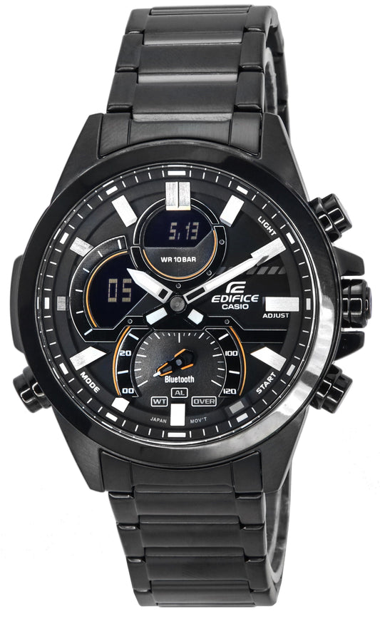 Casio Edifice Smartphone Link Analog Digital Chronograph Quartz ECB-30DC-1A ECB30DC-1 100M Men's Watch