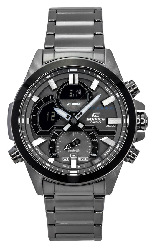 Casio Edifice Smartphone Link Model Bluetooth Analog Digital Gray Dial Quartz ECB-30DC-1B 100M Men's Watch