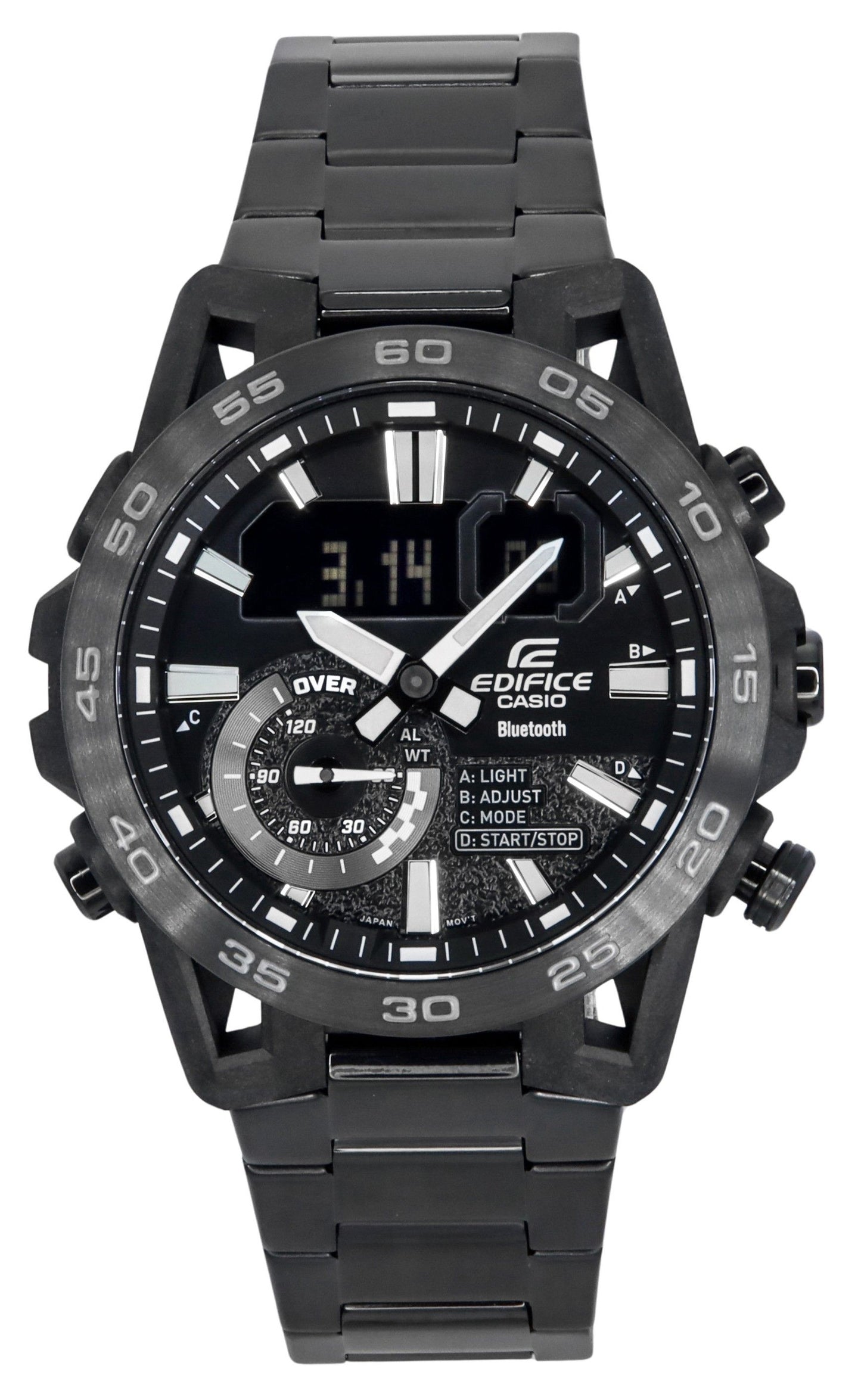 Casio Edifice Suspension Smartphone Link Bluetooth Analog Digital Black Dial Quartz ECB-40BK-1A 100 Men's Watch