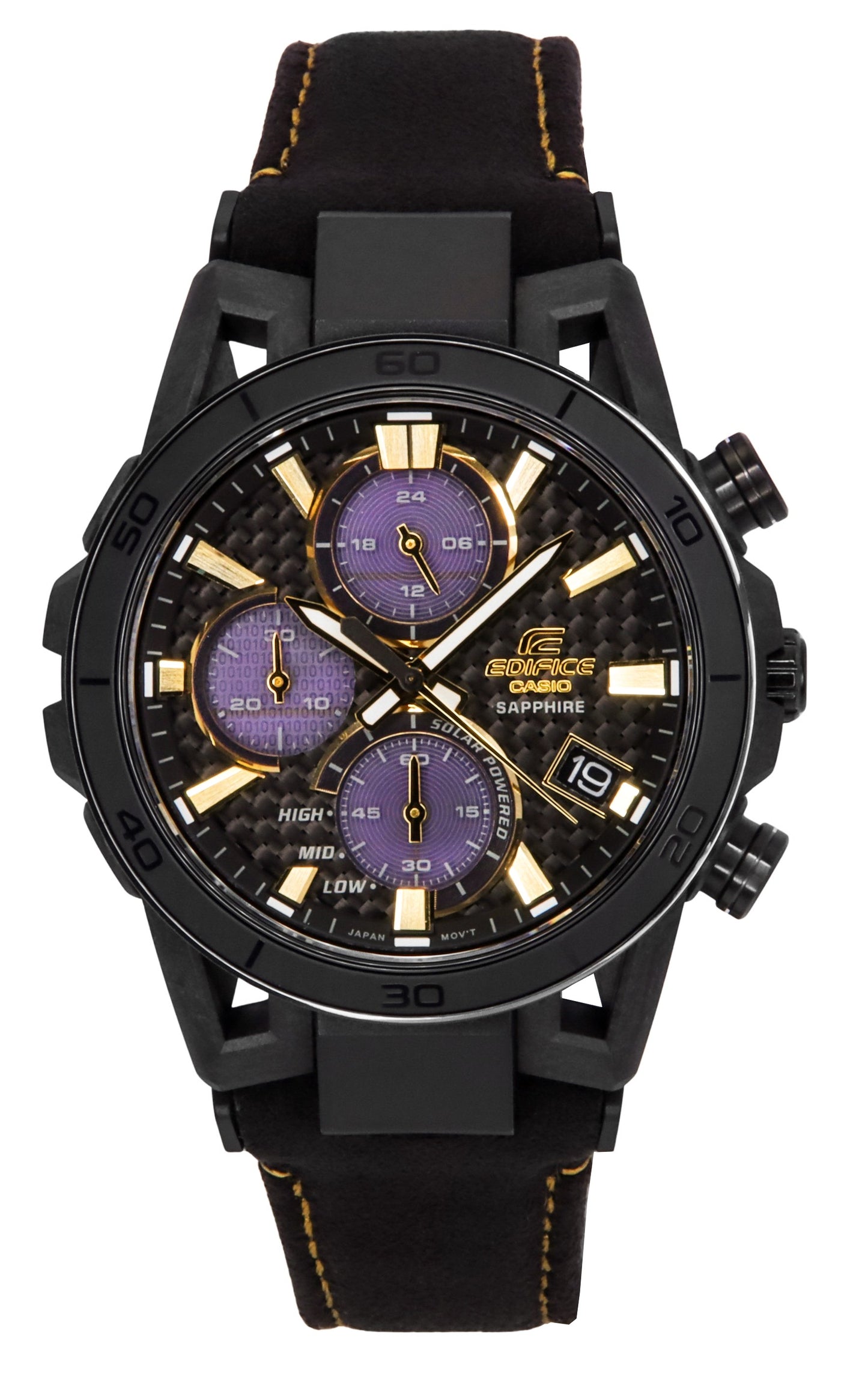 Casio Edifice Sospensione 50th Anniversary Limited Edition Analog Black Dial Solar EFS-S640ZE-1A 100M Men's Watch