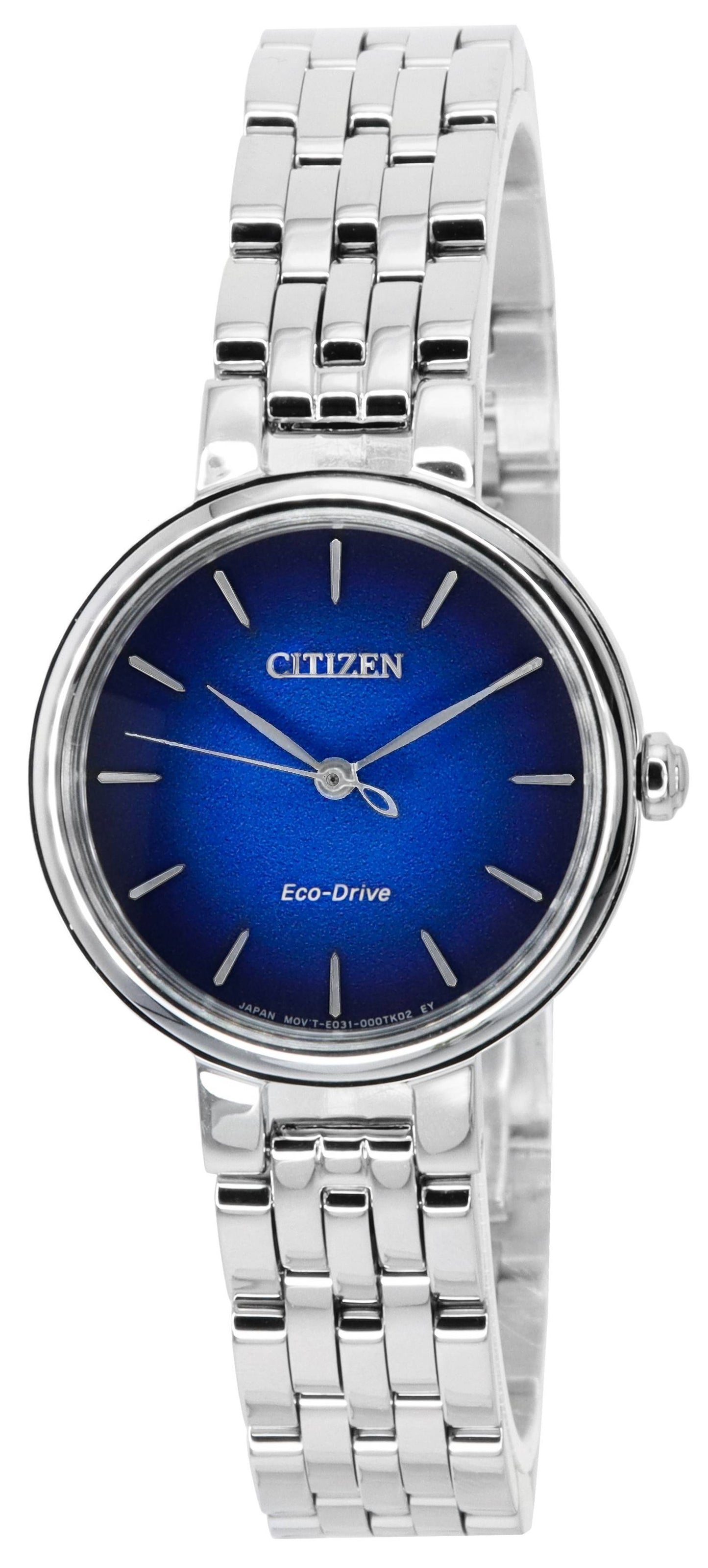 Citizen L Eco-Drive Stainless Steel Blue Dial EM0990-81L Women's Watch