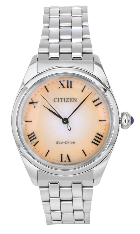 Citizen L Stainless Steel Copper Dial Eco-Drive EM1140-80X Women's Watch