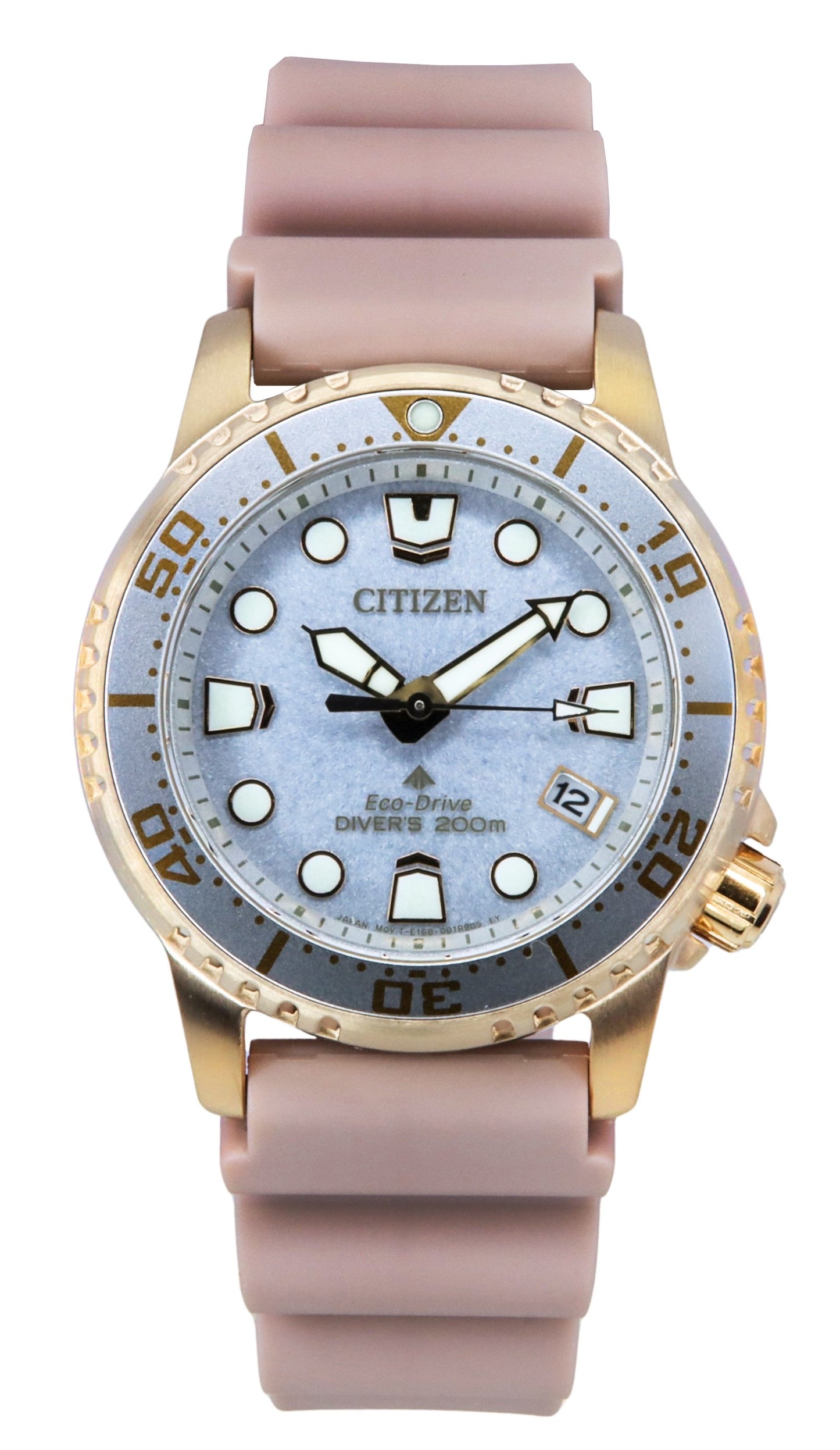 Citizen Promaster Dive Polyurethane Strap Silver Dial Eco-Drive EO2023-00A 200M Women's Watch