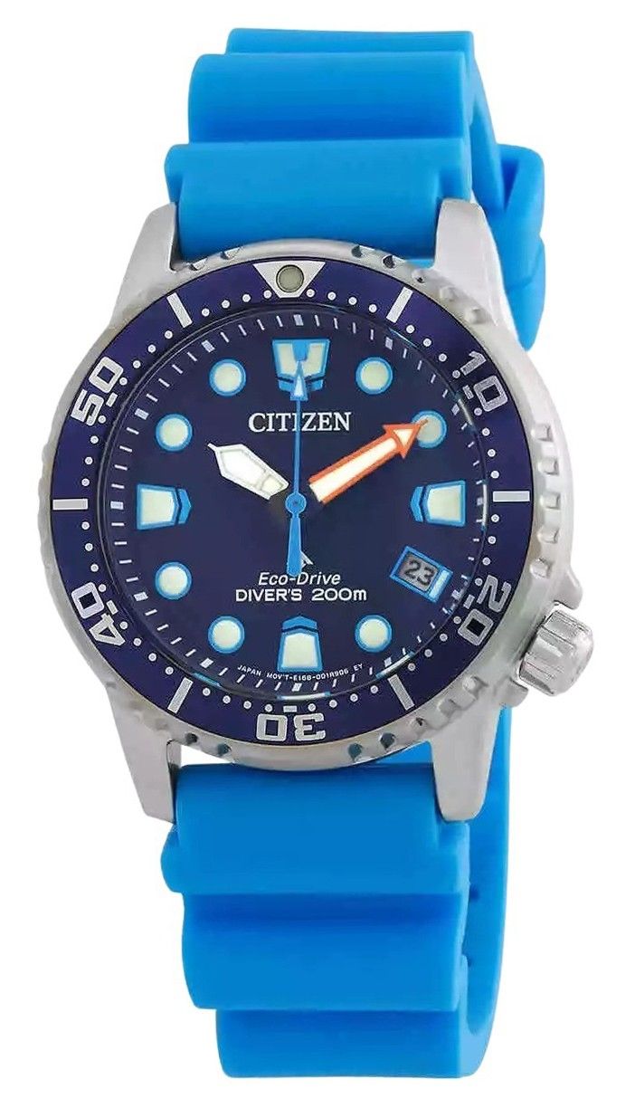 Citizen Promaster Dive Polyurethane Strap Blue Dial Eco-Drive EO2028-06L 200M Men's Watch