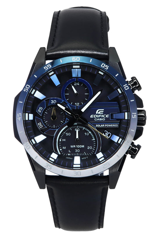 Casio Edifice Nighttime Drive Series Analog Chronograph Black Dial Solar EQS-940NL-1A 100M Men's Watch