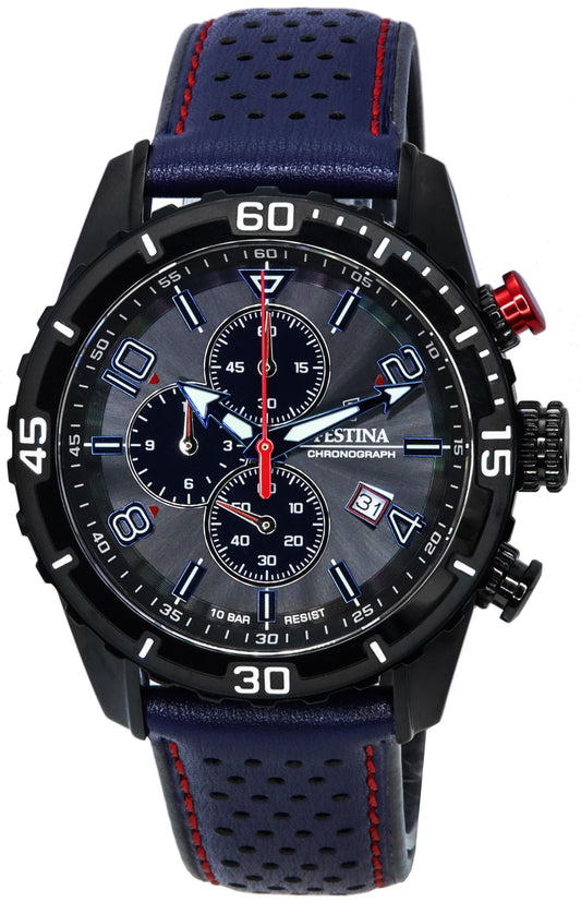 Festina Sport Chronograph Sport Black Dial Quartz F20519-3 F205193 100M Men's Watch