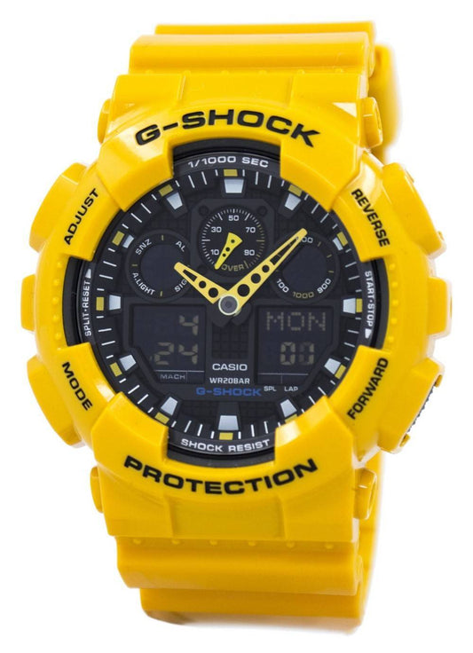 Casio G-Shock GA-100A-9ADR GA100A-9ADR Velocity Indicator Alarm Men's Watch