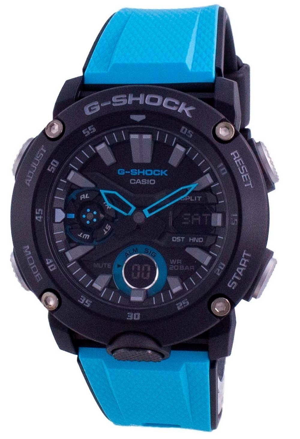 Casio G-Shock Standard Analog Digital Carbon Core Diver's GA-2000-1A2 GA2000-1A2 200M Men's Watch