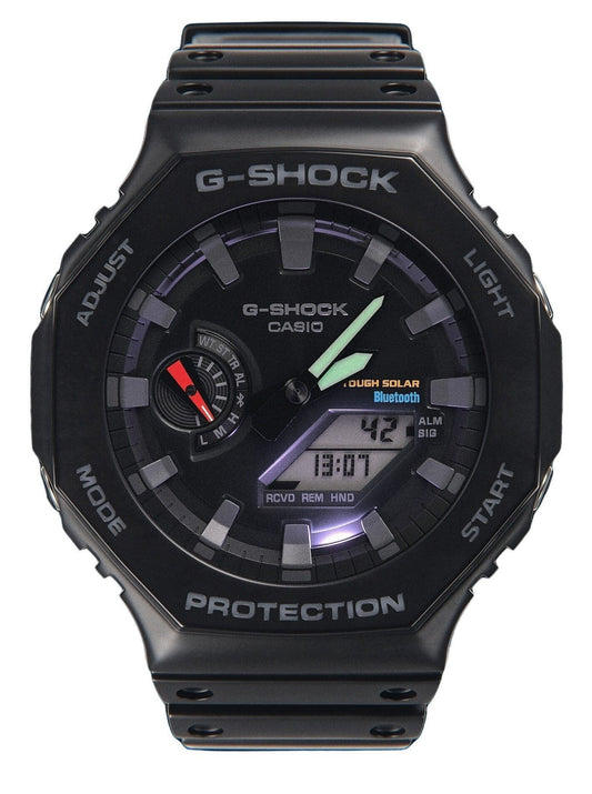 Casio G-Shock Analog Digital Mobile Link Black Resin Strap Tough Solar Power GA-B2100-1A 200M Men's Watch