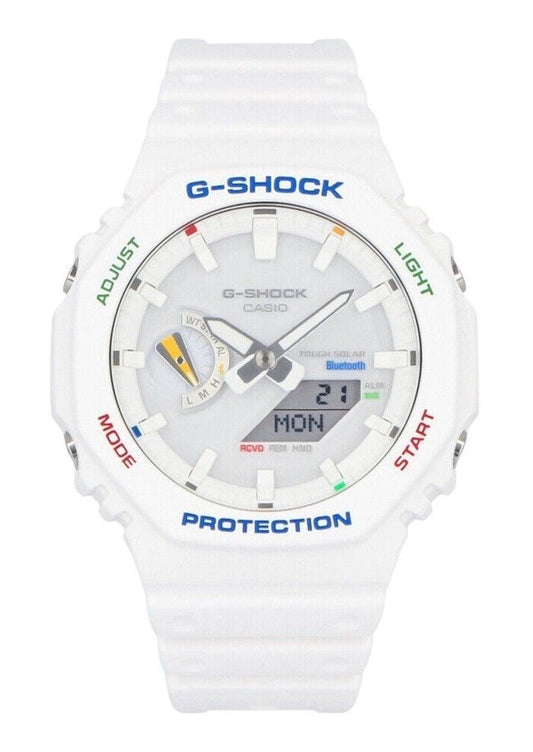 Casio G-Shock Analog Digital Resin Strap White Dial Tough Solar GA-B2100FC-7A 200M Men's Watch