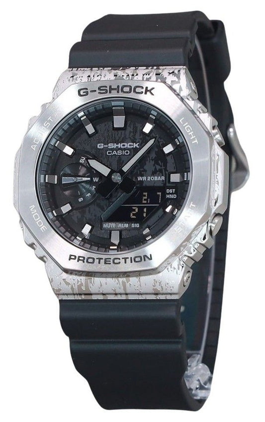 Casio G-Shock Analog Digital Grunge Camouflage Series Grey Dial Quartz GM-2100GC-1A 200M Men's Watch