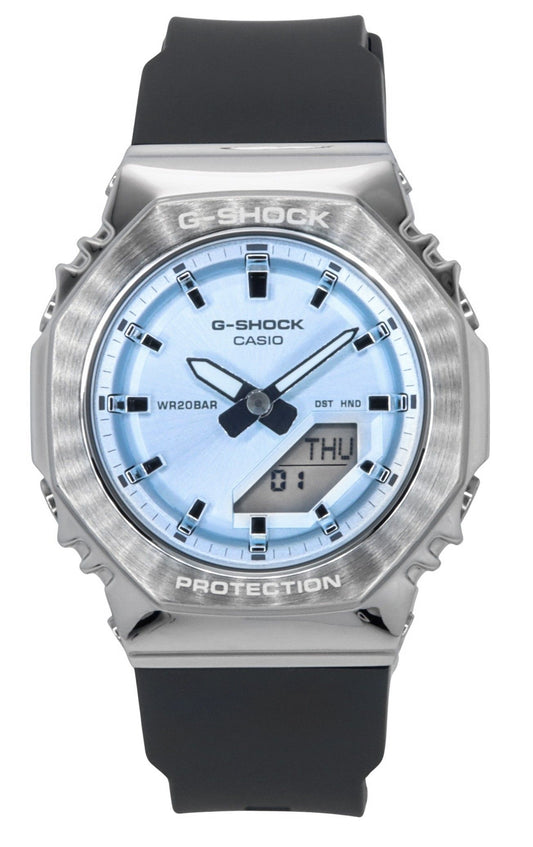 Casio G-Shock Analog Digital Bio-Based Resin Strap Light Blue Dial Quartz GM-S2110-2A 200M Women's Watch