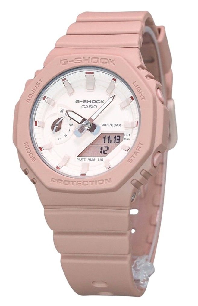 Casio G-Shock Nature's Color Series Analog Digital Bio Based Resin Pink Dial Quartz GMA-S2100NC-4A2 200M Women's Watch