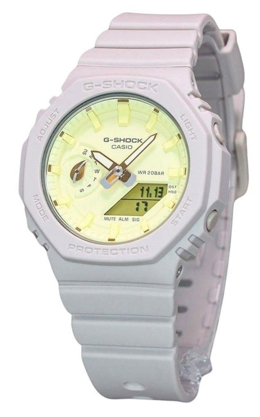 Casio G-Shock Nature's Color Series Analog Digital Yellow Dial Quartz GMA-S2100NC-4A 200M Women's Watch