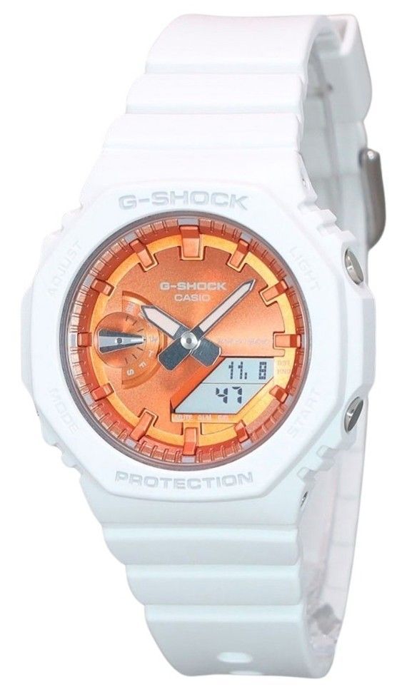 Casio G-Shock Analog Digital Seasonal Collection 2023 Orange Dial Quartz GMA-S2100WS-7A 200M Women's Watch