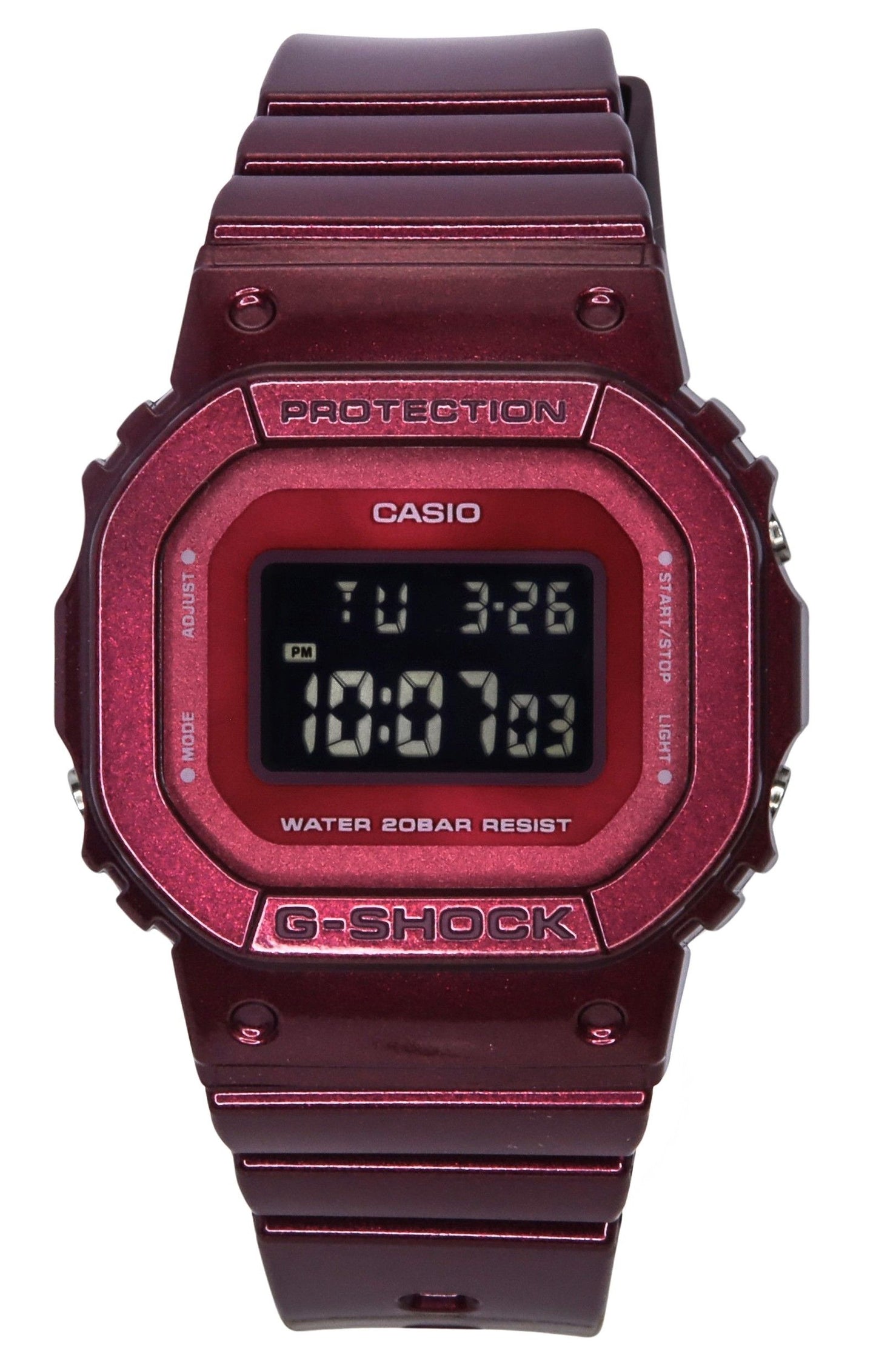 Casio G-Shock Digital Resin Strap Quartz GMD-S5600RB-4 200M Women's Watch