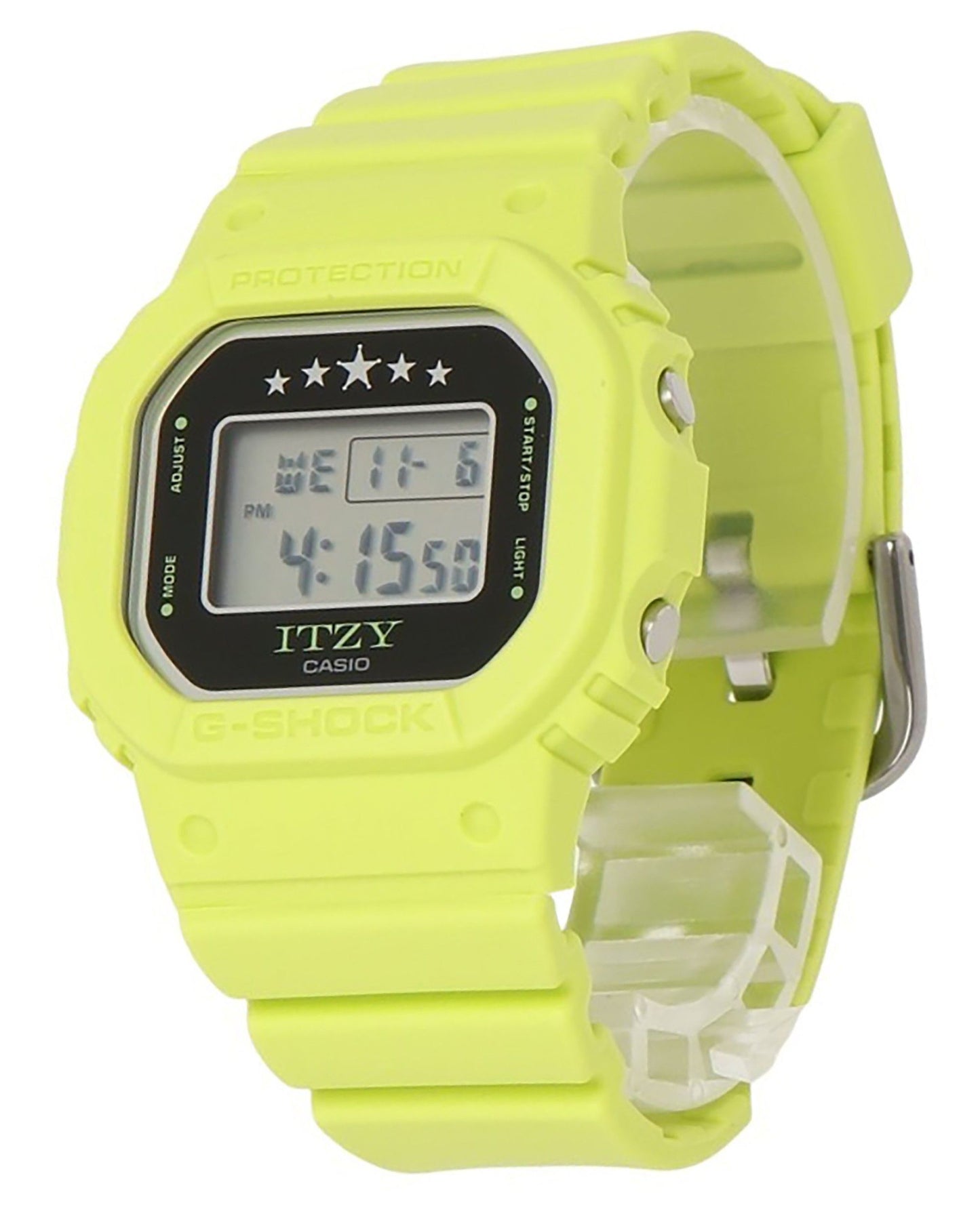 Casio G-Shock ITZY Collaboration Digital Green Bio-Based Resin Strap Quartz GMD-S5610IT-3 200M Women's Watch