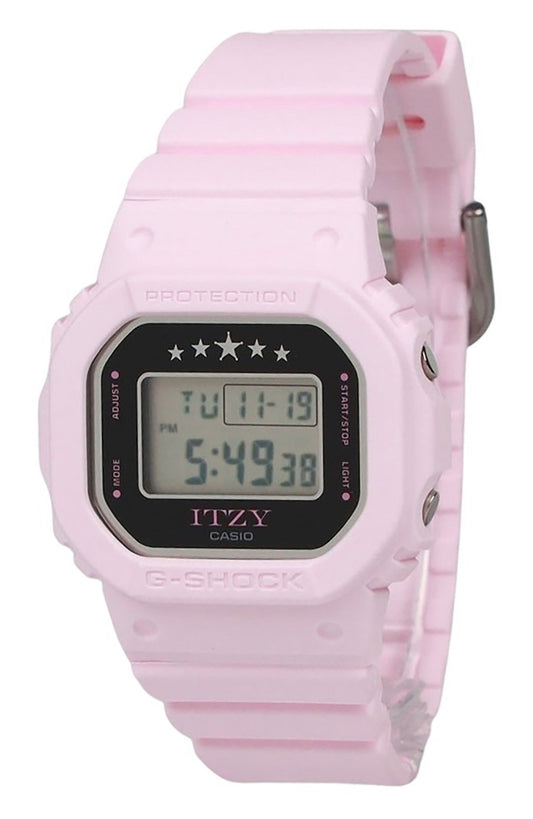 Casio G-Shock ITZY Collaboration Digital Pink Bio-Based Resin Strap Quartz GMD-S5610IT-4B 200M Women's Watch