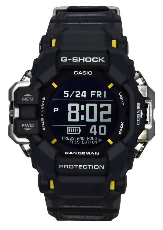 Casio G-Shock Master Of G-Land Rangeman Digital Bio-Based Resin Strap Solar GPR-H1000-1 200M Men's Watch