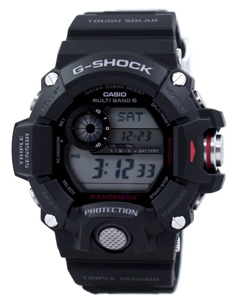 Casio Rangeman G-Shock Triple Sensor Atomic GW-9400-1 GW9400-1 Men's Watch