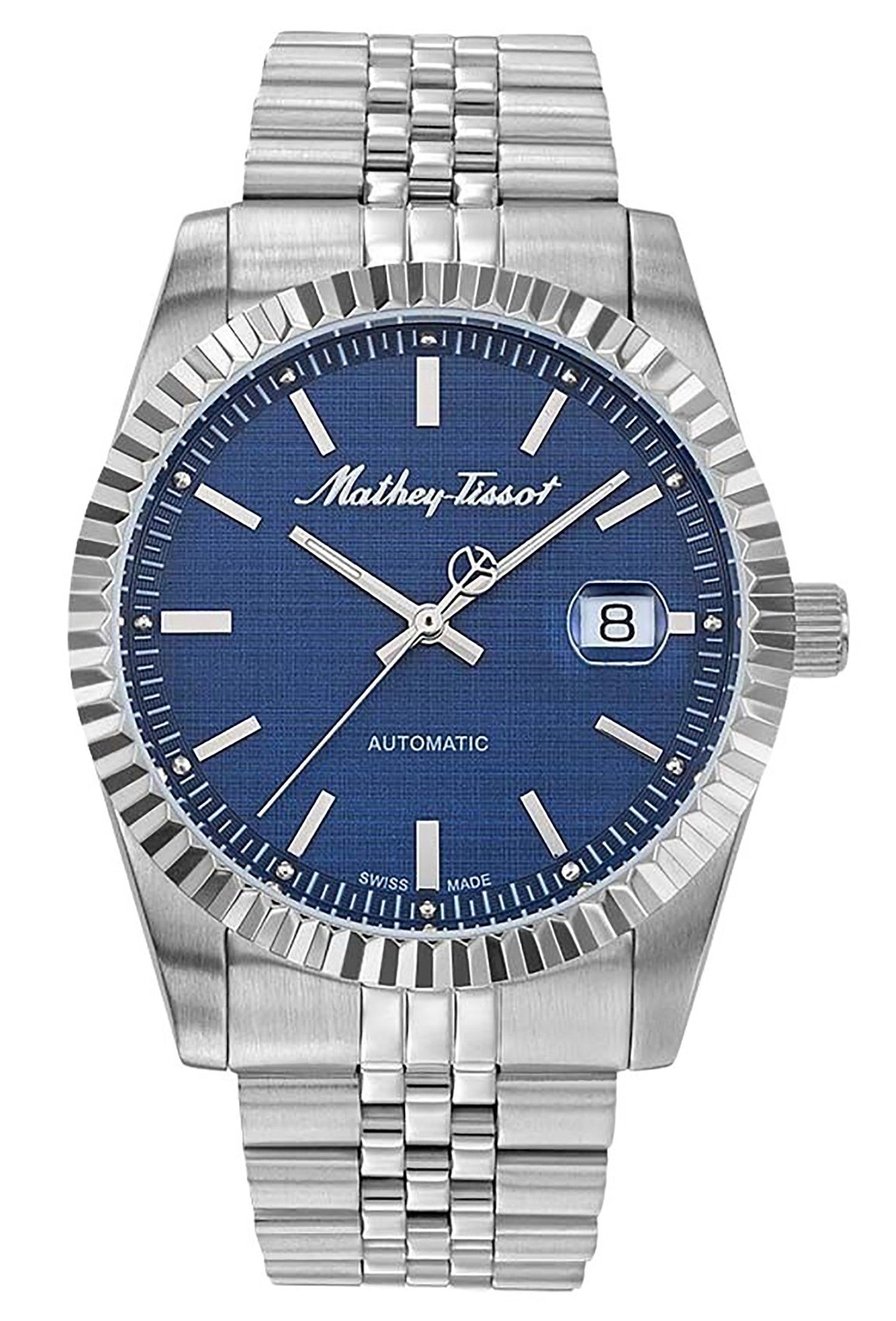 Mathey-Tissot Mathy III Stainless Steel Blue Dial Automatic H1810ATABU Men's Watch