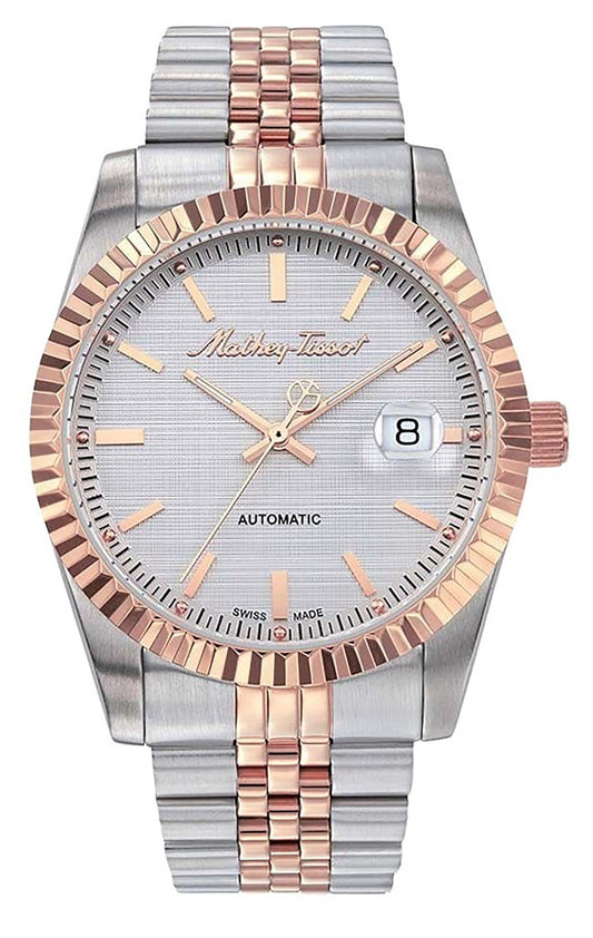 Mathey-Tissot Mathy III Two Tone Stainless Steel White Dial Automatic H1810ATRA Men's Watch