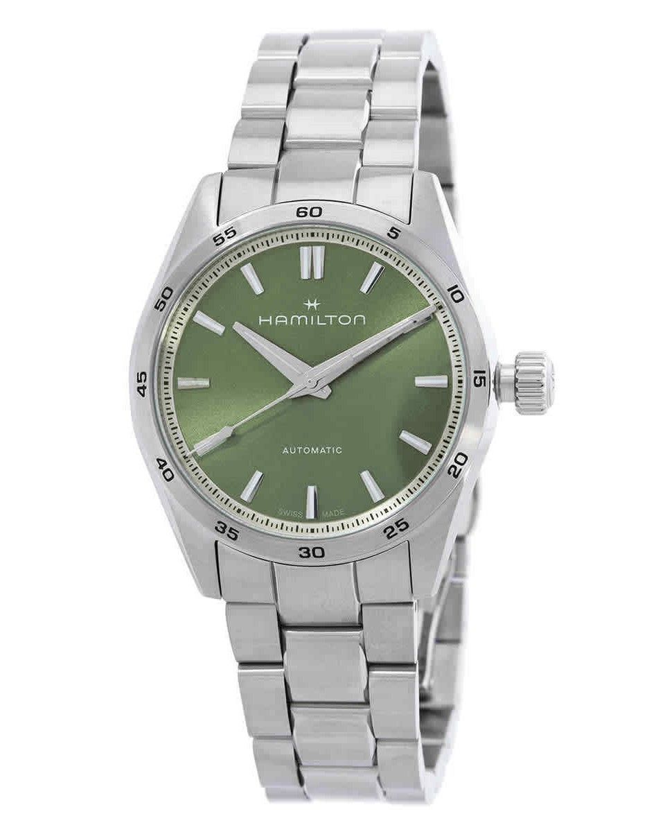 Hamilton Jazzmaster Performer Stainless Steel Green Dial Automatic H36105160 100M Women's Watch