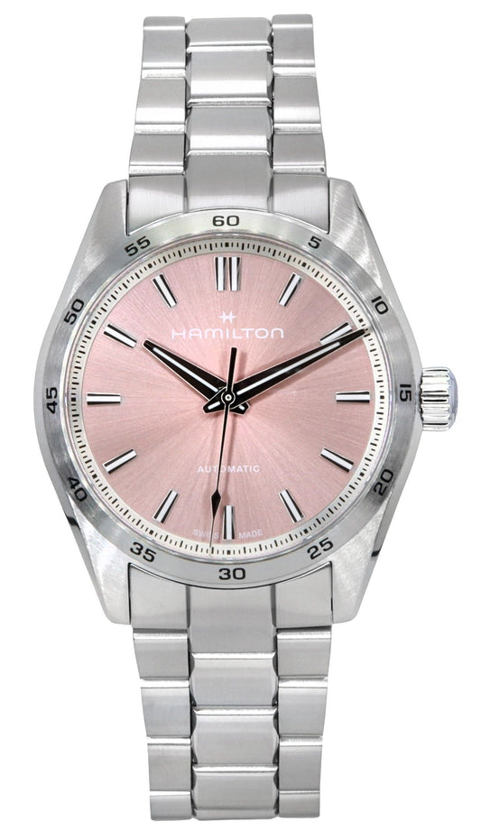 Hamilton Jazzmaster Performer Stainless Steel Pink Dial Automatic H36105171 100M Women's Watch