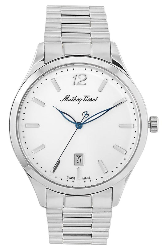 Mathey-Tissot Urban Metal White Dial Quartz H411MAI Men's Watch