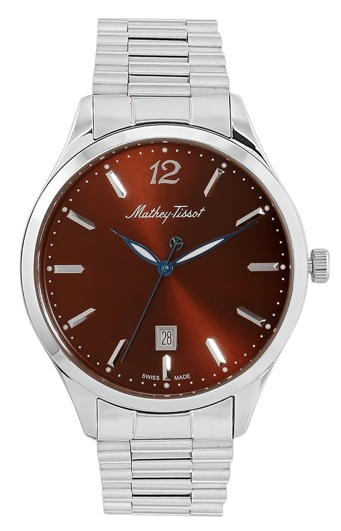 Mathey-Tissot Urban Metal Brown Dial Quartz H411MAM Men's Watch