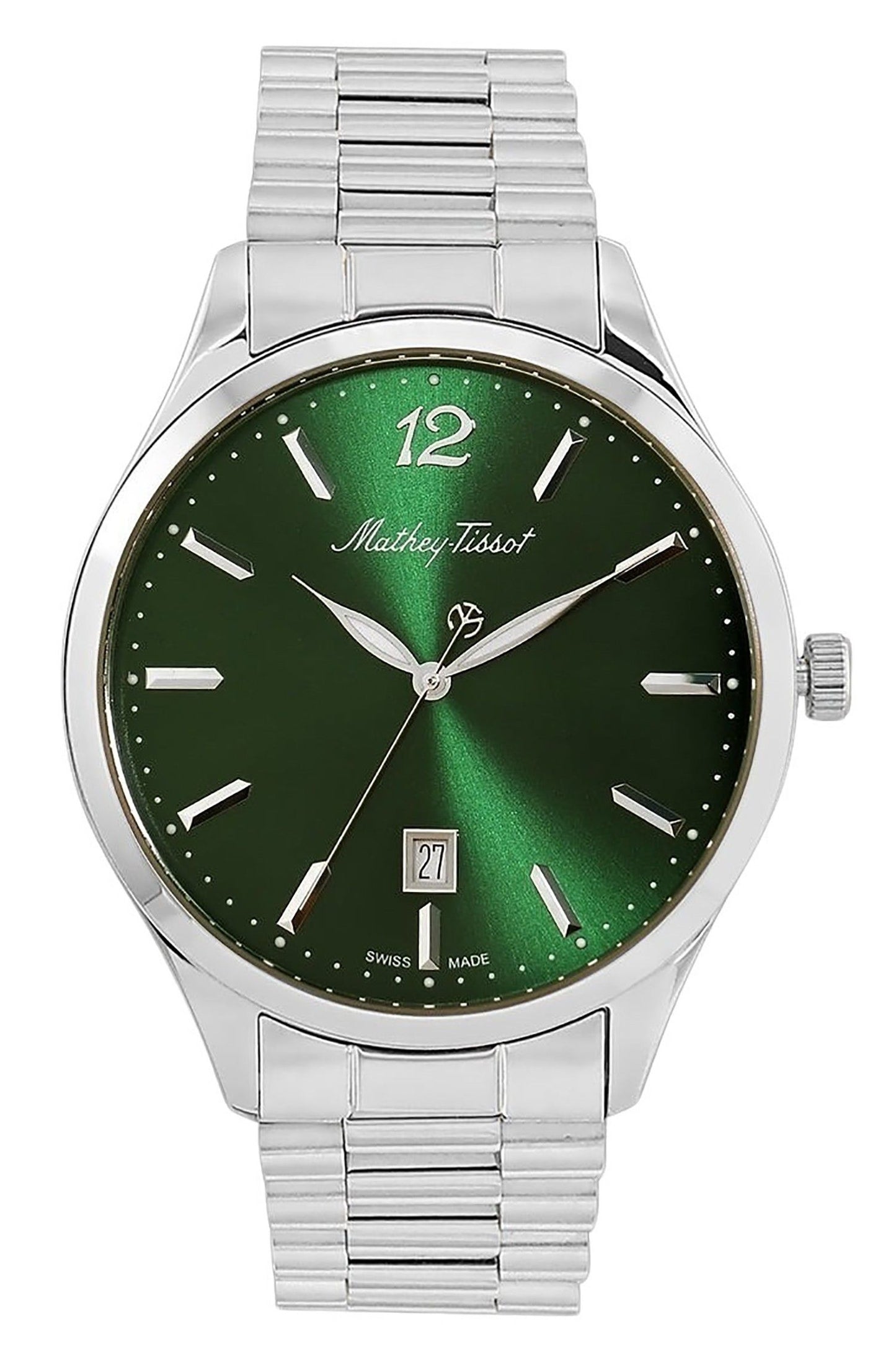 Mathey-Tissot Urban Metal Green Dial Quartz H411MAV Men's Watch