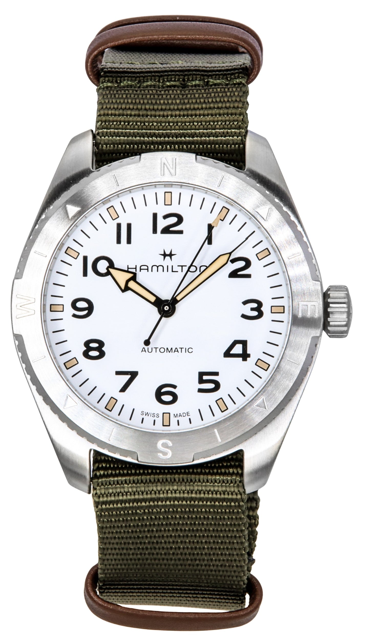 Hamilton Khaki Field Expedition Textile Strap White Dial Automatic H70315910 100M Unisex Watch