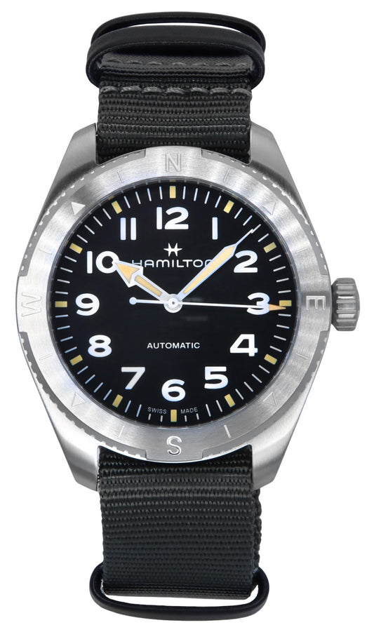 Hamilton Khaki Field Expedition Textile Strap Black Dial Automatic H70315930 100M Unisex Watch