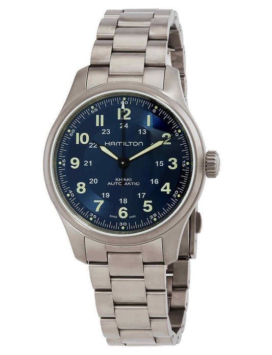 Hamilton Khaki Field Titanium Blue Dial Automatic H70545140 100M Men's Watch