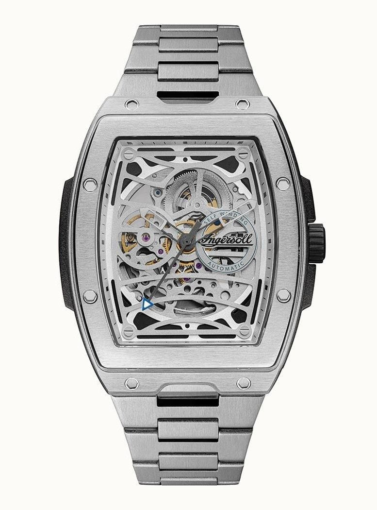 Ingersoll The Challenger Stainless Steel Silver Skeleton Dial Automatic I12310 Men's Watch