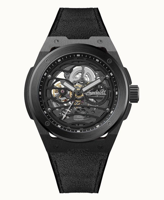 Ingersoll The Springfield Black Skeleton Dial Automatic I15201 Men's Watch