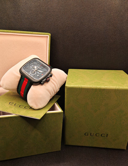 GUCCI orologio per UOMO al quarzo mod. COUPE Nero/Tessuto - YA131202