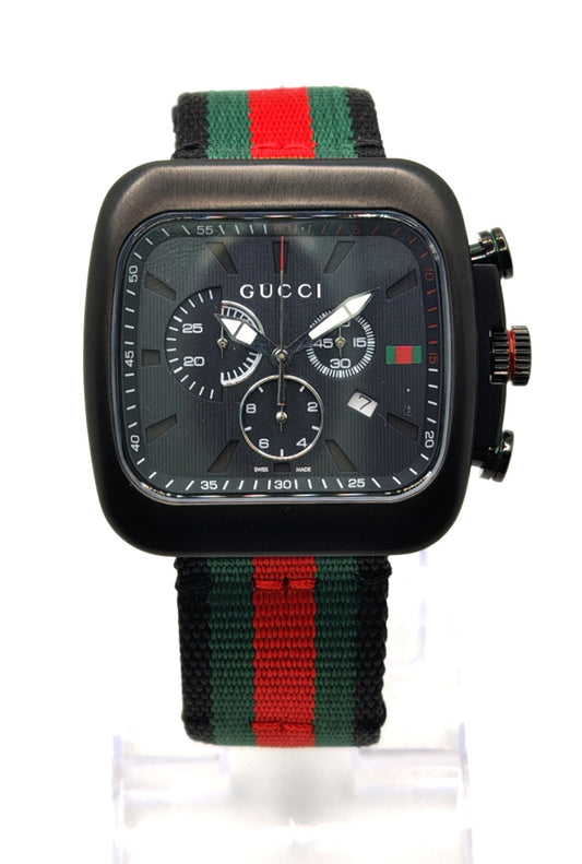 GUCCI orologio per UOMO al quarzo mod. COUPE Nero/Tessuto - YA131202