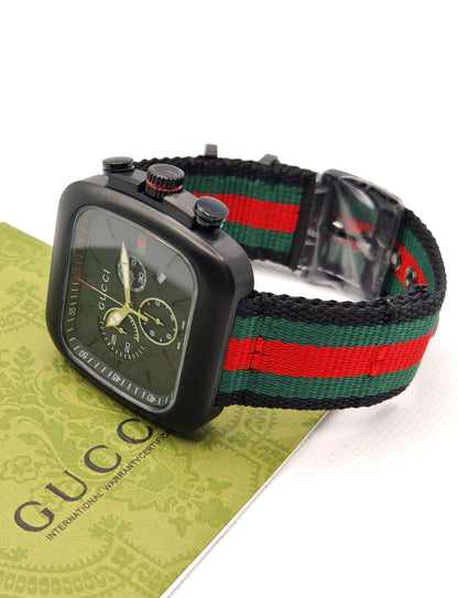 GUCCI orologio per UOMO al quarzo mod. COUPE Nero/Tessuto - YA131202