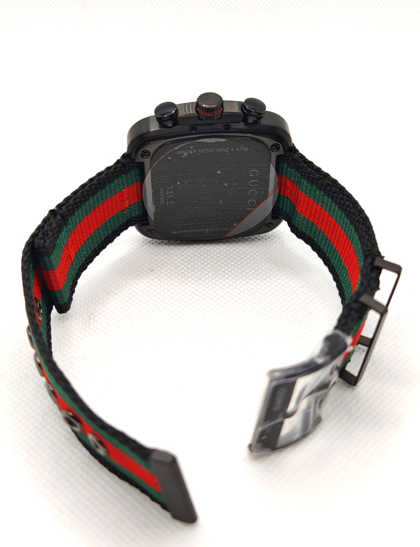 GUCCI orologio per UOMO al quarzo mod. COUPE Nero/Tessuto - YA131202