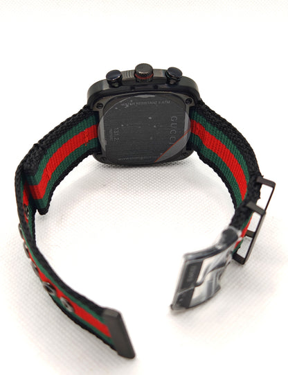 GUCCI orologio per UOMO al quarzo mod. COUPE Nero/Tessuto - YA131202