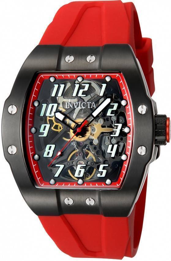 Invicta JM Correa Silicone Skeleton Dial Automatic 44649 Men's Watch