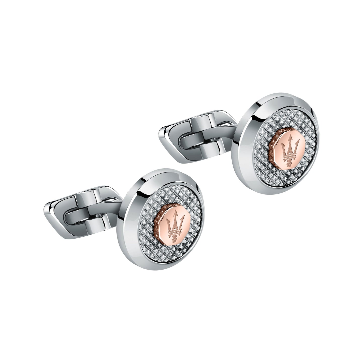 Maserati Jewels Stainless Steel Cufflinks JM223ATK20 For Men