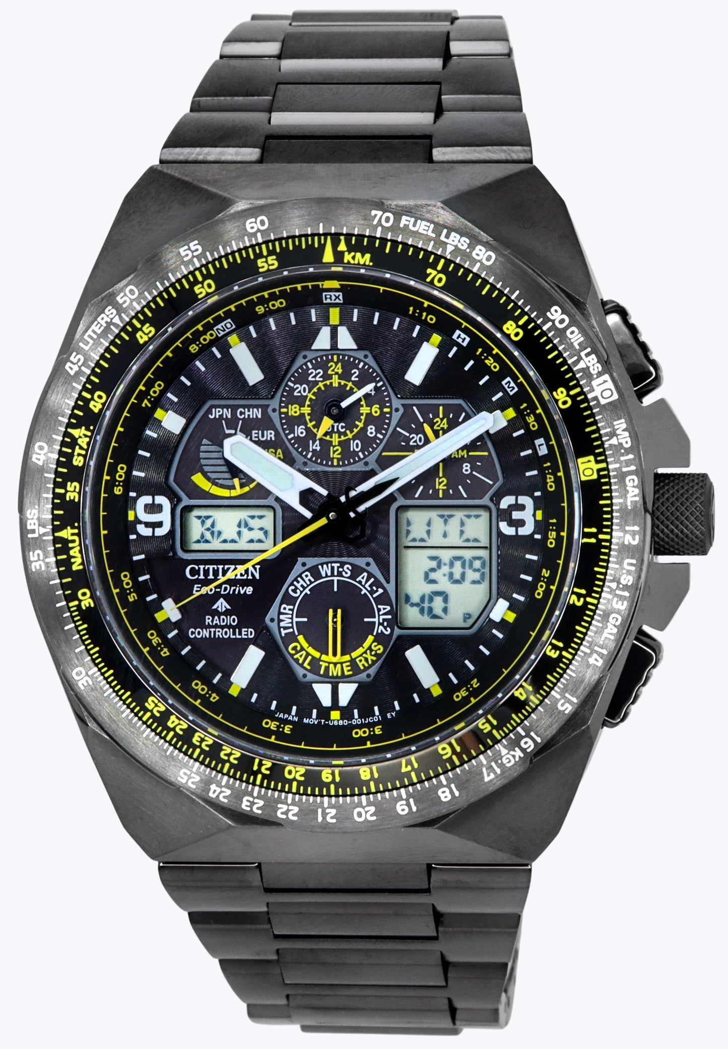 Citizen Promaster Skyhawk AT Black Dial Chronograph Eco-Drive JY8127-59E 200M Men's Watch