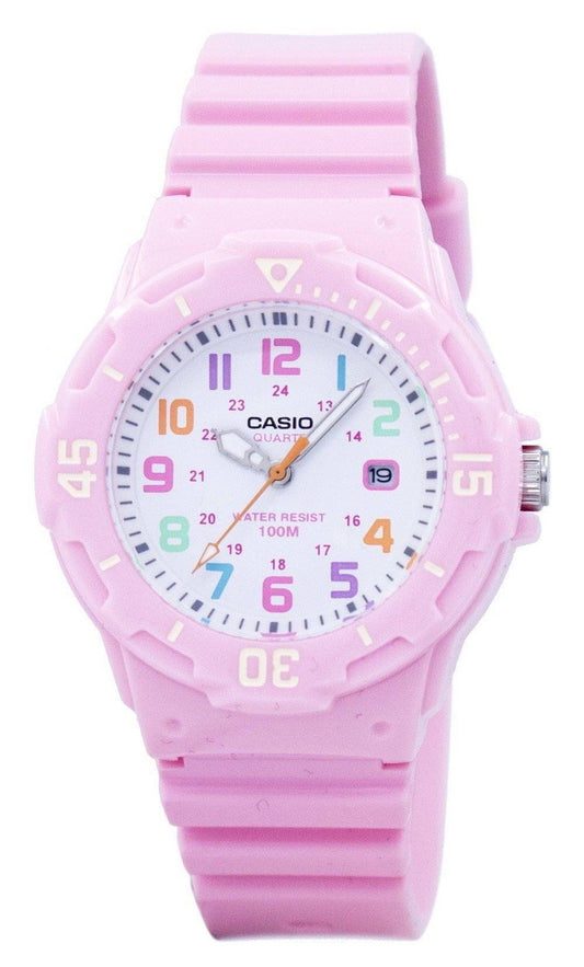 Casio Pink Resin Strap LRW-200H-4B2VDF LRW200H-4B2VDF Women's Watch