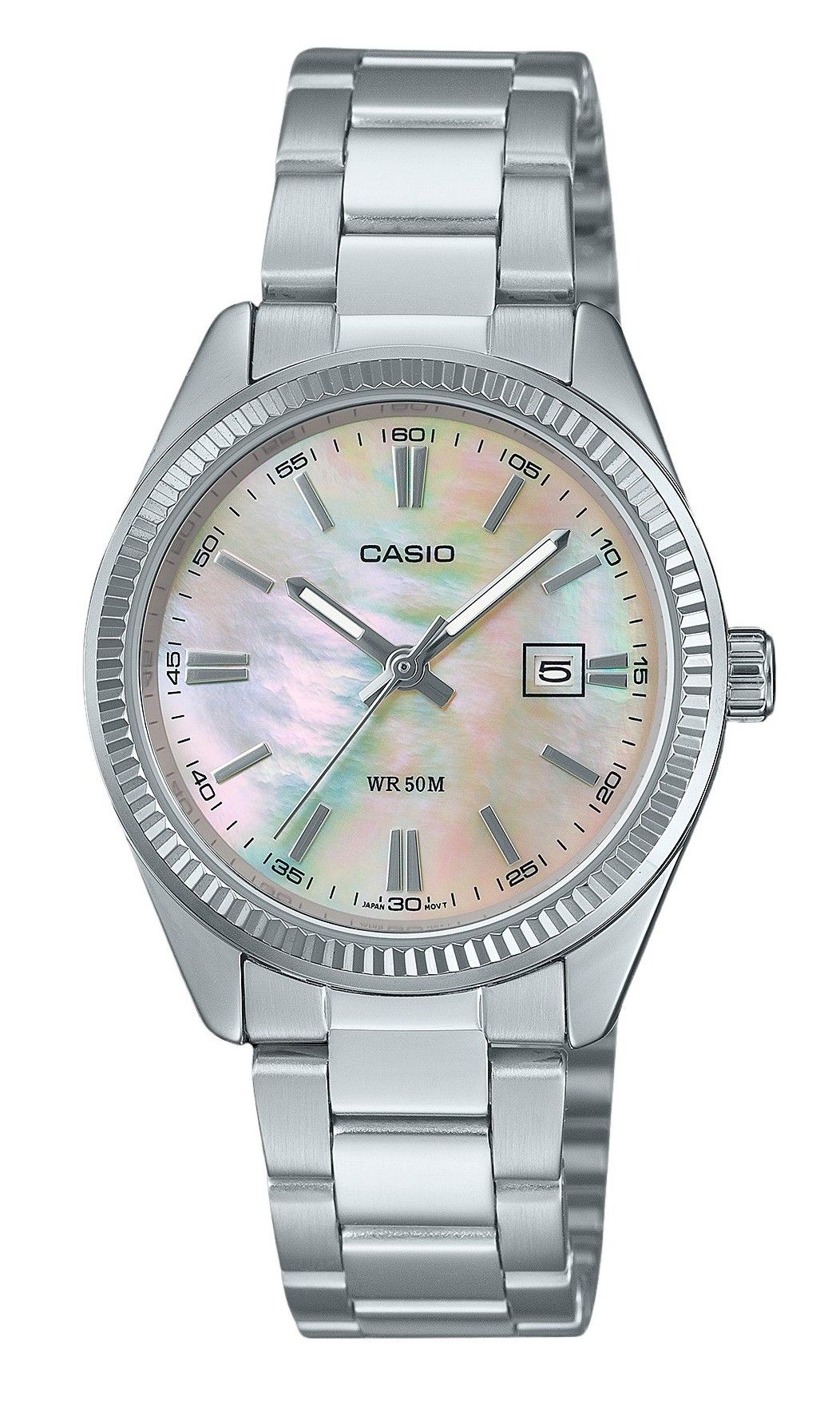 Casio Standard Analog Stainless Steel Mother Of Pearl Dial Quartz LTP-1302DS-4AV Women's Watch