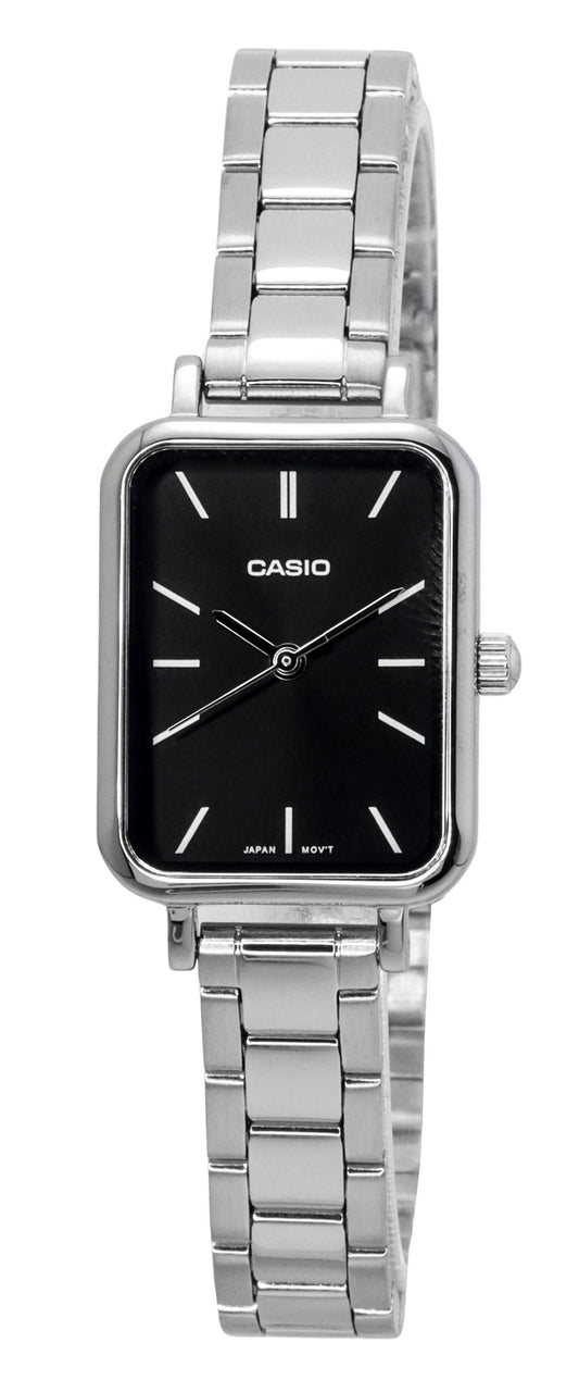 Casio Analog Stainless Steel Black Dial Quartz LTP-V009D-1E  Women's Watch