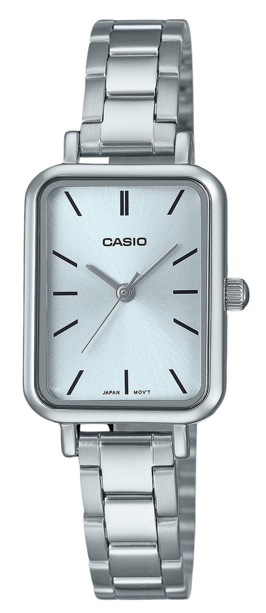 Casio Standard Analog Stainless Steel Light Blue Dial Quartz LTP-V009D-2E Women's Watch